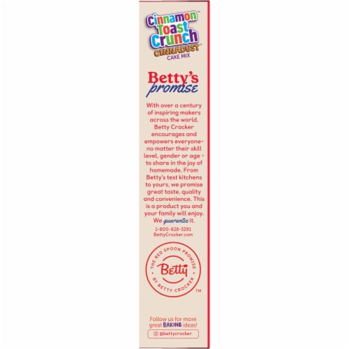 Betty Crocker Cinnamon Toast Crunch Cake Mix Perspective: top