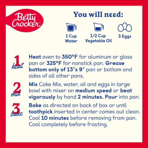 Betty Crocker Favorites Super Moist Chocolate Fudge Cake Mix Perspective: top