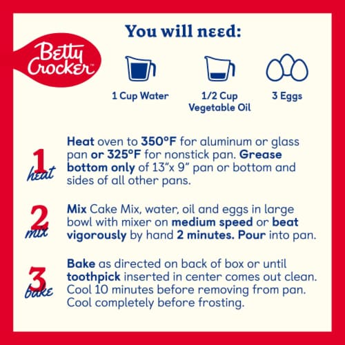 Betty Crocker Favorites Super Moist Devil’s Food Cake Mix Perspective: top