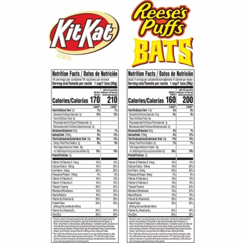 Reese's Bats and KitKat Breakfast Cereal (39.2 Ounce) Perspective: top