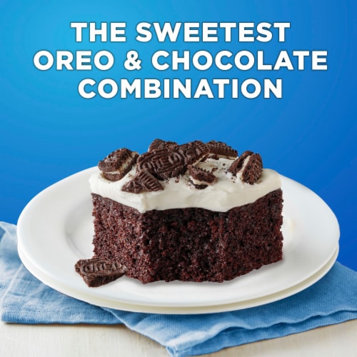 Betty Crocker OREO Chocolate Cake With OREO Cookie Pieces Baking Mix Perspective: top