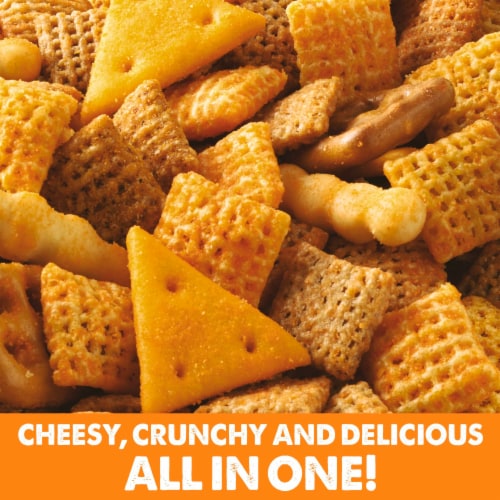 Chex Mix Cheddar Savory Snack Mix Perspective: top