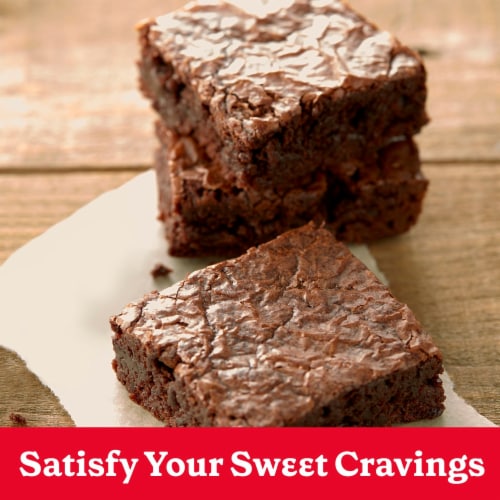 Betty Crocker Lower Sugar Double Chocolate Fudge Brownie Mix Perspective: top