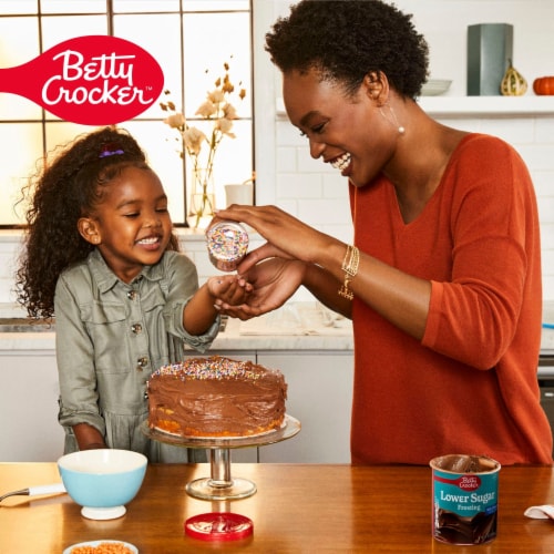 Betty Crocker Lower Sugar Milk Chocolate Flavored Frosting Perspective: top