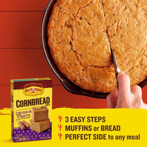 Old El Paso Cinnamon Churro Cornbread Baking Mix Perspective: top