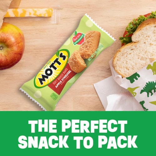 Mott's Apple Streusel Soft Baked Bars Perspective: top
