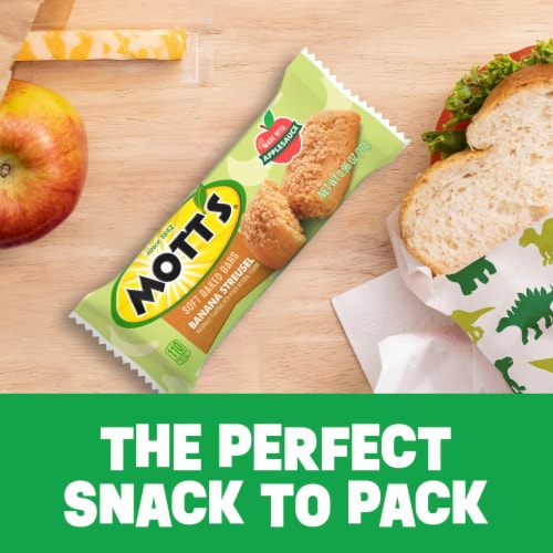 Mott's Soft Baked Bars, Banana Streusel, Made with Applesauce, 6 Ct Perspective: top