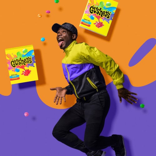 Gushers Watermelon and Sour Apple Fruit Flavored Kids Snacks Perspective: top