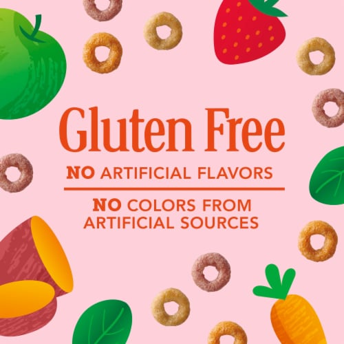 General Mills Cheerios Veggie Blends Apple Strawberry Cereal Perspective: top