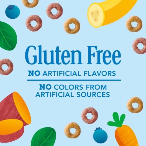 General Mills Cheerios Veggie Blends Blueberry Banana Cereal Perspective: top