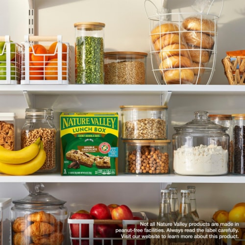 Nature Valley Double Chocolate Peanut Free Lunch Box Granola Bars Perspective: top