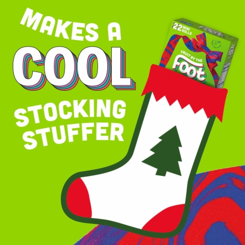 Fruit By The Foot Mini Feet Berry Tie-Dye Fruit Flavored Snacks Holiday Pack Perspective: top
