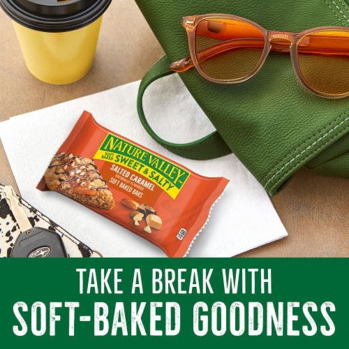 Nature Valley Soft Baked Sweet & Salty Salted Caramel Snack Bars Perspective: top