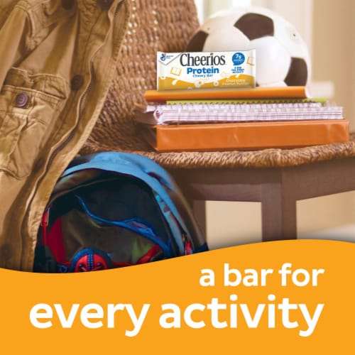 Cheerios Protein Chocolate Peanut Butter Chewy Cereal Treat Bars Perspective: top