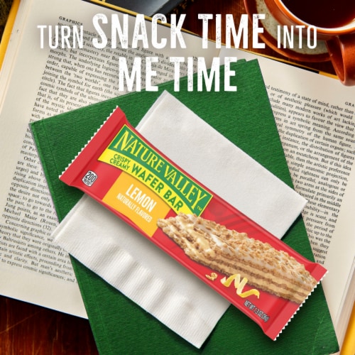 Nature Valley Lemon Crispy Creamy Wafer Bars Perspective: top