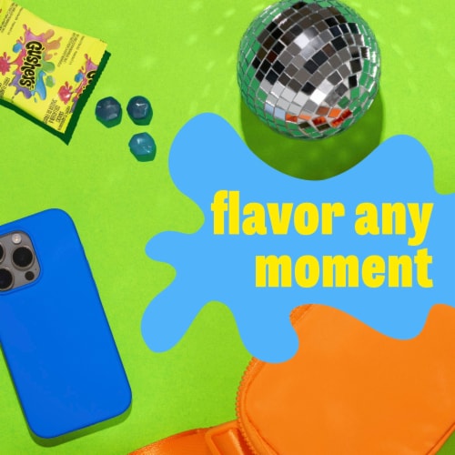 Gushers Blueberry Grape and Sour Blue Raspberry Fruit Flavored Snacks Perspective: top