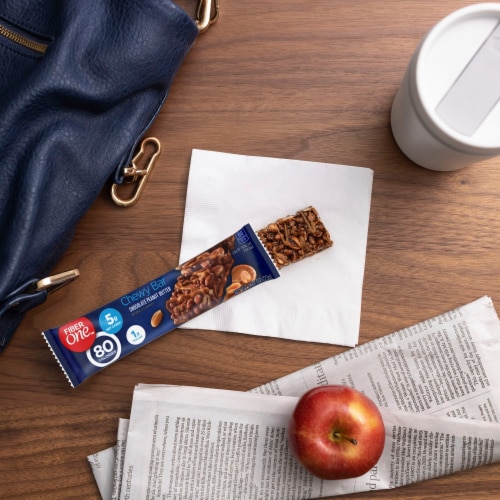 Fiber One 70 Calorie Chocolate Peanut Butter Chewy Bars Perspective: top