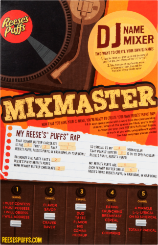 General Mills Reese's Puffs Large Size Cereal Perspective: top