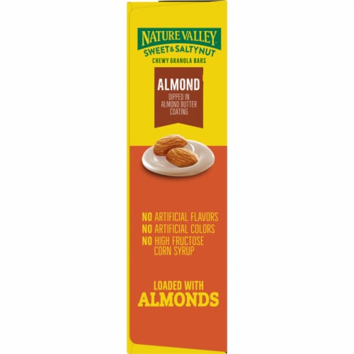 Nature Valley Almond Sweet and Salty Nut Granola Bars Perspective: top