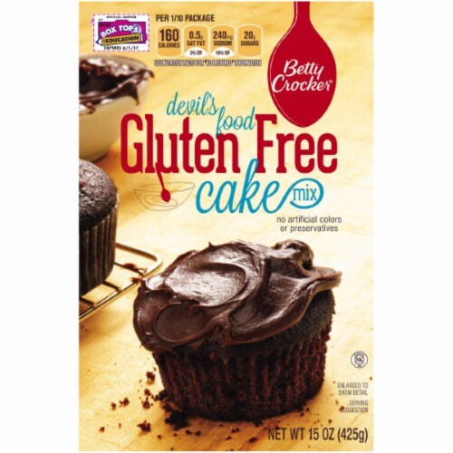 Betty Crocker™ Gluten Free Devil's Food Cake Mix Perspective: top