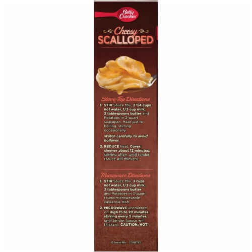 Betty Crocker Cheesy Scalloped Potatoes Perspective: top