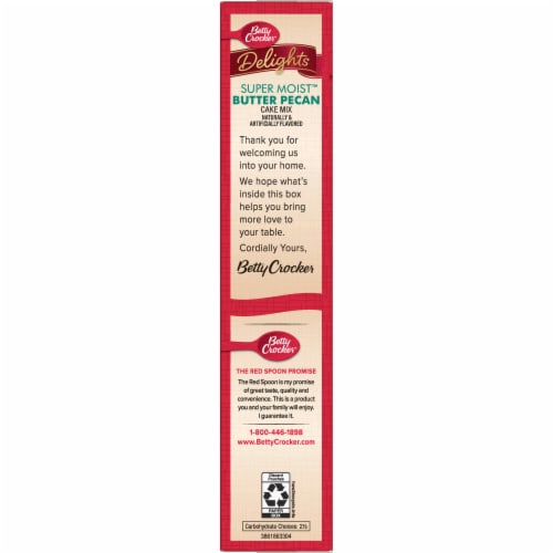 Betty Crocker™ Delights Super Moist™ Butter Pecan Cake Mix Perspective: top