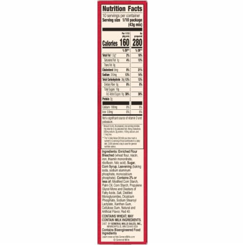 Betty Crocker™ Super Moist™ Strawberry Cake Mix Perspective: top