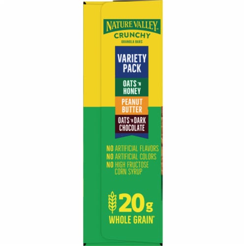 Nature Valley Crunchy Granola Bars, Oats 'n Honey, 12 Bars, 8.94 OZ (6  Pouches)