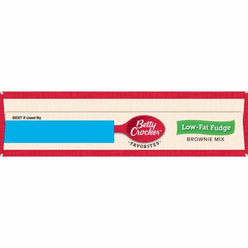 Betty Crocker Low Fat Fudge Family Size Brownie Mix Perspective: top