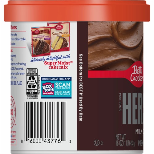 Betty Crocker™ Gluten Free Hershey's Milk Chocolate Frosting Perspective: top