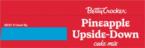 Betty Crocker Pineapple Upside-Down Cake Mix, Made With Real Pineapple, 21.5 oz. Perspective: top