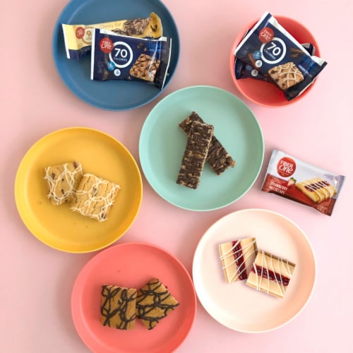Fiber One Strawberry Cheesecake Bars Low Net Carb Low Sugar Healthy Dessert Snacks Perspective: top