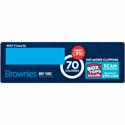 Fiber One 70 Calorie Mint Fudge Brownies 6 Count Perspective: top