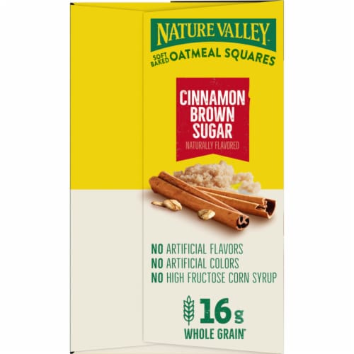 Nature Valley Cinnamon Brown Sugar Soft Baked Oatmeal Squares Perspective: top