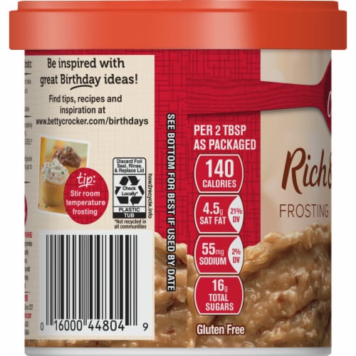Betty Crocker™ Gluten Free Rich & Creamy Coconut Pecan Frosting Perspective: top