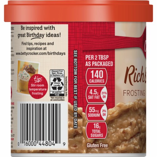 Betty Crocker™ Gluten Free Rich & Creamy Coconut Pecan Frosting Perspective: top