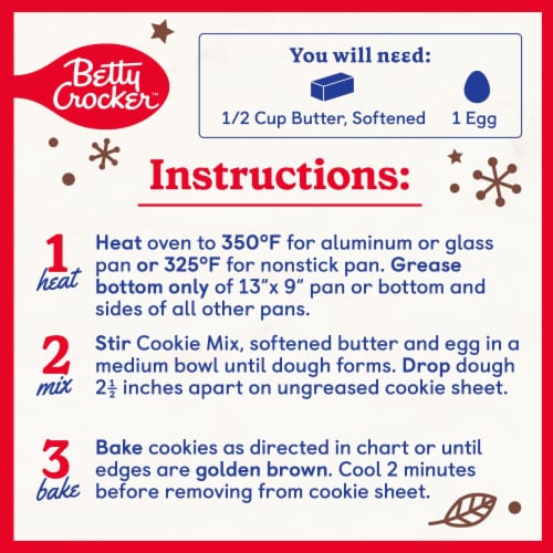 Betty Crocker Limited Edition Salted Caramel Holiday Cookie Mix Perspective: top