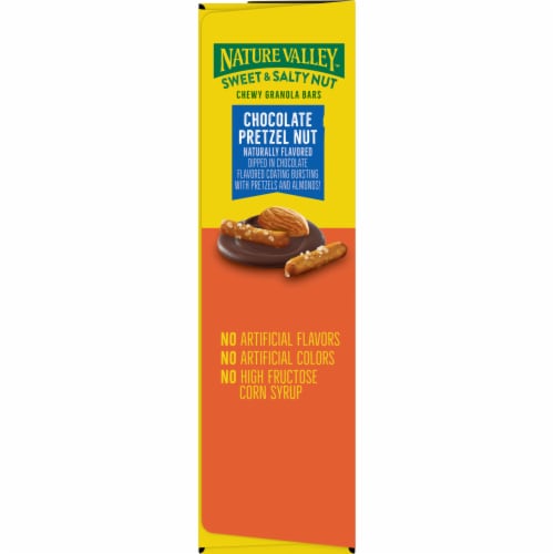 Nature Valley™ Sweet & Salty Nut Chocolate Pretzel Nut Granola Bars Perspective: top