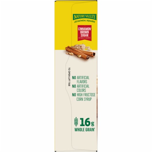Nature Valley Soft Baked Oatmeal Squares Cinnamon Brown Sugar Breakfast bars Perspective: top