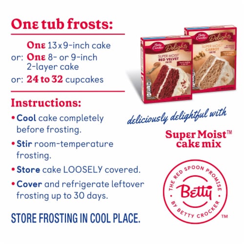Betty Crocker Rich and Creamy Cream Cheese Frosting Easter Treats Perspective: top