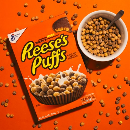General Mills Reese's Puffs Bag Cereal Perspective: top