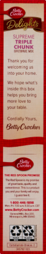 Betty Crocker Delights Brownie Mix Supreme Triple Chunk Perspective: top