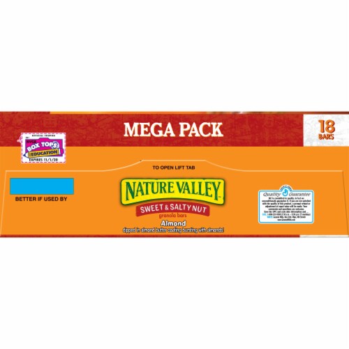Nature Valley Sweet & Salty Nut Almond Granola Bars Perspective: top