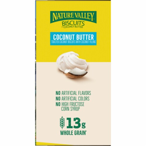 Nature Valley Coconut Butter Biscuits Sandwiches Perspective: top