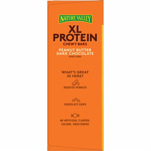 Nature Valley Peanut Butter Dark Chocolate XL Protein Granola Bars Perspective: top