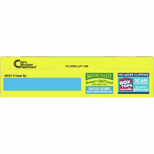 Nature Valley Sweet & Salty Nut Toasted Coconut Chewy Granola Bars Perspective: top