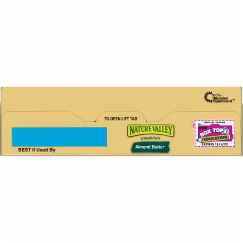 Nature Valley Crunchy Almond Butter Granola Bars Perspective: top