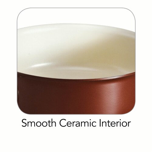 Tramontina Covered Sauce Pan - Copper Perspective: top