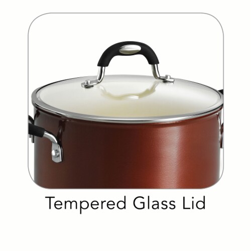 Tramontina Covered Sauce Pot - Copper Perspective: top