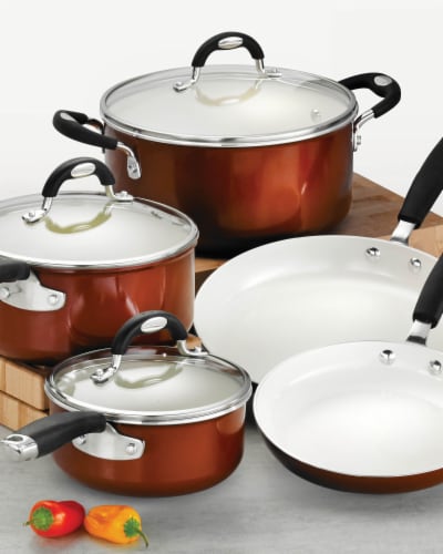 Tramontina Cookware Set - Copper Perspective: top